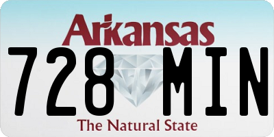 AR license plate 728MIN