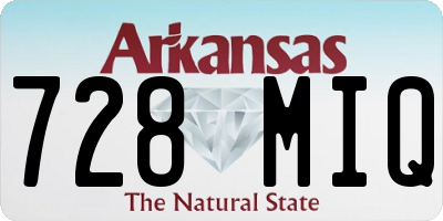 AR license plate 728MIQ
