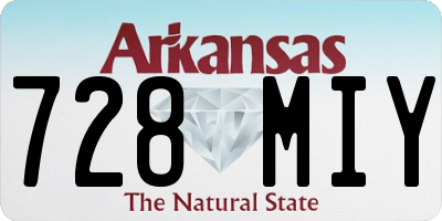 AR license plate 728MIY