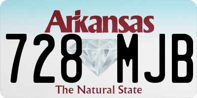 AR license plate 728MJB