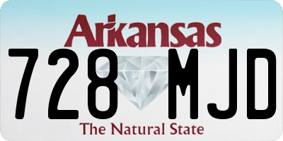 AR license plate 728MJD