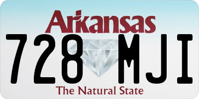 AR license plate 728MJI