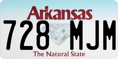 AR license plate 728MJM