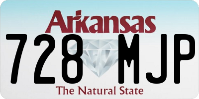 AR license plate 728MJP
