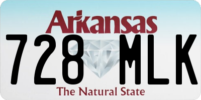 AR license plate 728MLK