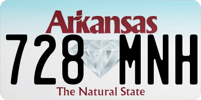 AR license plate 728MNH
