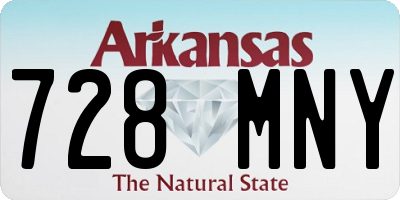 AR license plate 728MNY