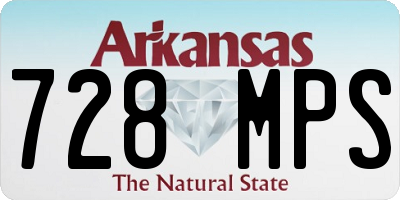 AR license plate 728MPS