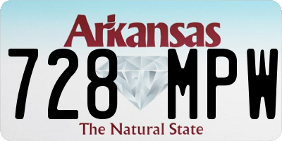 AR license plate 728MPW
