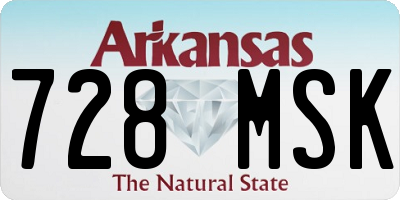 AR license plate 728MSK