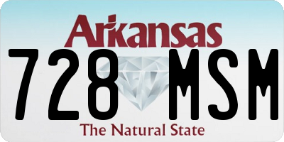 AR license plate 728MSM