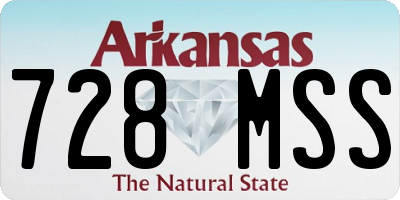 AR license plate 728MSS