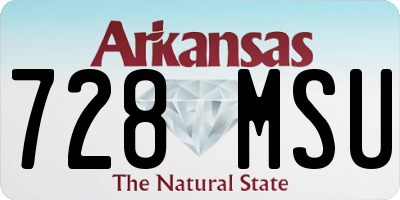 AR license plate 728MSU