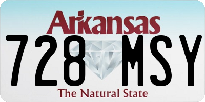 AR license plate 728MSY