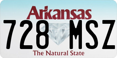 AR license plate 728MSZ