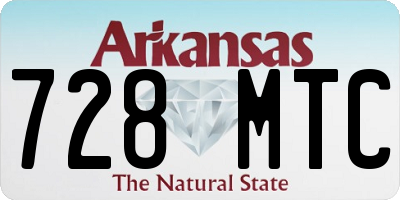 AR license plate 728MTC