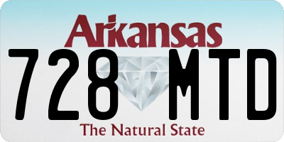 AR license plate 728MTD