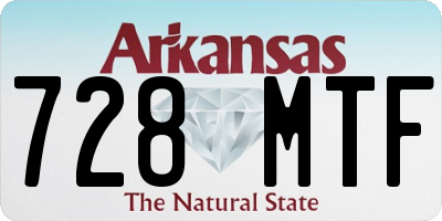 AR license plate 728MTF