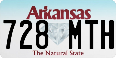 AR license plate 728MTH