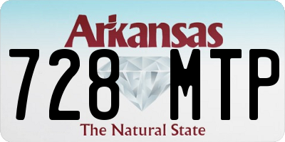 AR license plate 728MTP