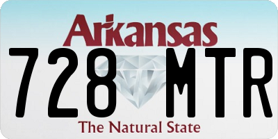 AR license plate 728MTR