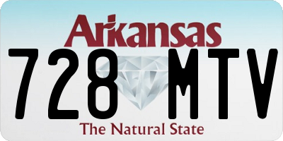 AR license plate 728MTV