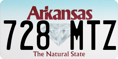 AR license plate 728MTZ