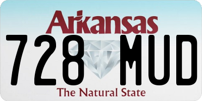 AR license plate 728MUD