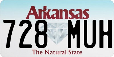AR license plate 728MUH