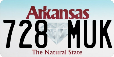 AR license plate 728MUK