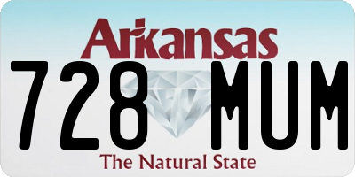 AR license plate 728MUM