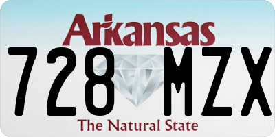 AR license plate 728MZX