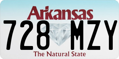 AR license plate 728MZY