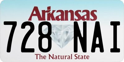 AR license plate 728NAI