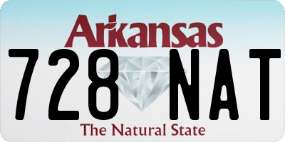 AR license plate 728NAT