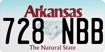AR license plate 728NBB