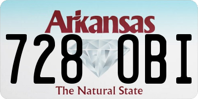 AR license plate 728OBI