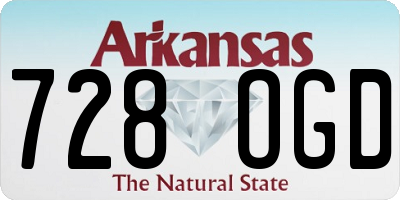 AR license plate 728OGD