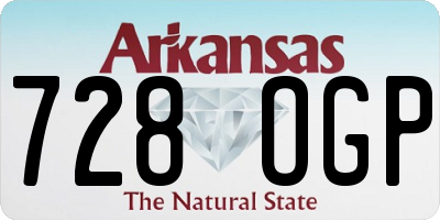 AR license plate 728OGP