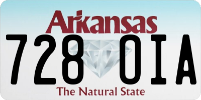 AR license plate 728OIA
