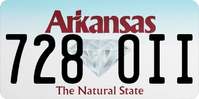 AR license plate 728OII