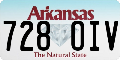 AR license plate 728OIV