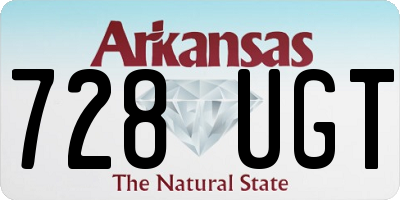 AR license plate 728UGT