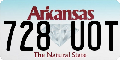 AR license plate 728UOT