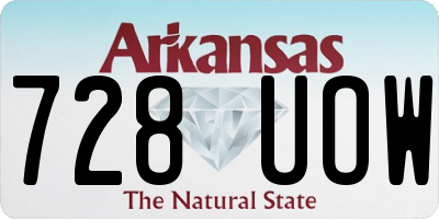 AR license plate 728UOW