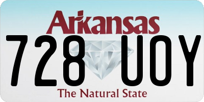 AR license plate 728UOY