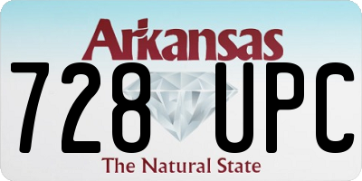 AR license plate 728UPC