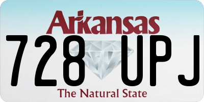 AR license plate 728UPJ