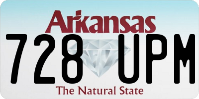 AR license plate 728UPM