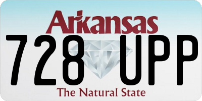 AR license plate 728UPP
